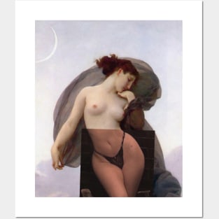 Evening Mood (Humeur Nocturne), 1882, by Bouguereau. Posters and Art